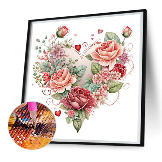 Diamond Painting - Full Round - love rose herb (30*30CM)