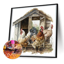 Load image into Gallery viewer, Diamond Painting - Full Round - chicken coop (30*30CM)