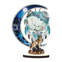 Load image into Gallery viewer, DIY Table Ornament Art Crafts Wooden Desk Diamonds Wolf Kids Gift (BJ017)