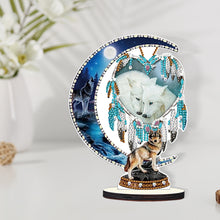 Load image into Gallery viewer, DIY Table Ornament Art Crafts Wooden Desk Diamonds Wolf Kids Gift (BJ017)