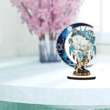 Load image into Gallery viewer, DIY Table Ornament Art Crafts Wooden Desk Diamonds Wolf Kids Gift (BJ017)