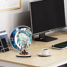 Load image into Gallery viewer, DIY Table Ornament Art Crafts Wooden Desk Diamonds Wolf Kids Gift (BJ017)