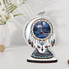 Load image into Gallery viewer, DIY Table Ornament Art Crafts Wooden Desk Diamonds Wolf Kids Gift (BJ027)