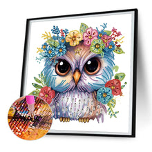 Load image into Gallery viewer, Diamond Painting - Partial Special Shaped - owl (30*30CM)