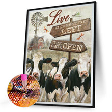 Load image into Gallery viewer, Diamond Painting - Full Round - Cattle field sign (30*40CM)
