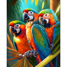 Load image into Gallery viewer, AB Diamond Painting - Full Round - three parrots (40*50CM)
