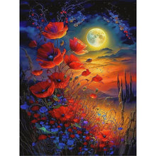Load image into Gallery viewer, Diamond Painting - Full Round - poppies moonlight (30*40CM)