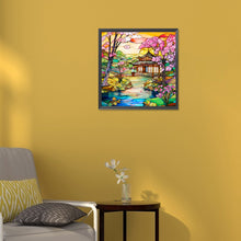 Load image into Gallery viewer, Diamond Painting - Full Round - Glass Art Courtyard (30*30CM)