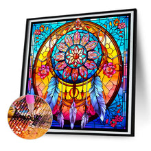 Load image into Gallery viewer, Diamond Painting - Full Round - Glass Art Dream Catcher (30*30CM)