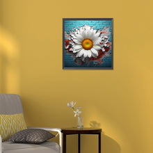 Load image into Gallery viewer, Diamond Painting - Full Round - Flowers bursting through the wall (30*30CM)