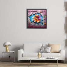 Load image into Gallery viewer, Diamond Painting - Full Round - Flowers bursting through the wall (30*30CM)