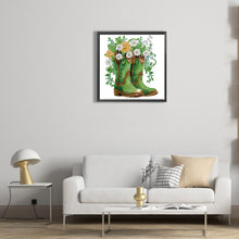 Load image into Gallery viewer, Diamond Painting - Partial Special Shaped - retro nostalgic boots (30*30CM)