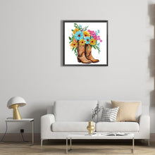 Load image into Gallery viewer, Diamond Painting - Partial Special Shaped - retro nostalgic boots (30*30CM)