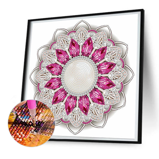 Diamond Painting - Partial Special Shaped -mandala (30*30CM)