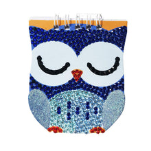 Load image into Gallery viewer, 6pcs 5D Diamond Painting Notebook Set DIY Cartoon Book Children Gift (Owl)