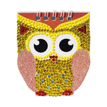 Load image into Gallery viewer, 6pcs 5D Diamond Painting Notebook Set DIY Cartoon Book Children Gift (Owl)