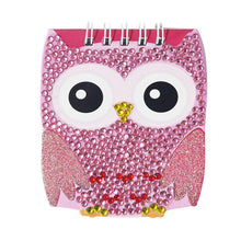 Load image into Gallery viewer, 6pcs 5D Diamond Painting Notebook Set DIY Cartoon Book Children Gift (Owl)