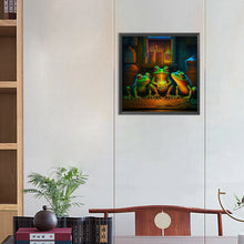 Load image into Gallery viewer, 4pcs Diamond Painting Set - three little frogs (30*30CM)