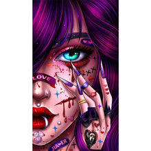 Load image into Gallery viewer, AB Diamond Painting - Full Round -tattoo girl (40*70CM)