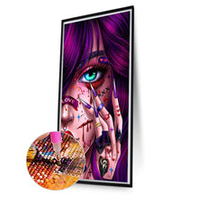 Load image into Gallery viewer, AB Diamond Painting - Full Round -tattoo girl (40*70CM)