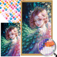 Load image into Gallery viewer, AB Diamond Painting - Full Round -peacock princess (40*70CM)