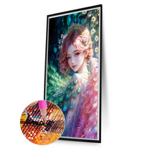 Load image into Gallery viewer, AB Diamond Painting - Full Round -peacock princess (40*70CM)