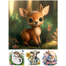 Load image into Gallery viewer, 4pcs Diamond Painting Set - Small animals (30*30CM)