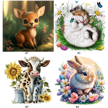 Load image into Gallery viewer, 4pcs Diamond Painting Set - Small animals (30*30CM)