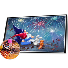 Load image into Gallery viewer, Diamond Painting - Full Round - goblin watching fireworks (40*30CM)