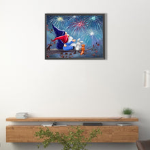 Load image into Gallery viewer, Diamond Painting - Full Round - goblin watching fireworks (40*30CM)