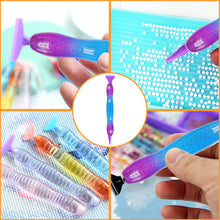 Load image into Gallery viewer, Diamond Stylus Pen Art Dotting Pen Threaded Spotting Pen (Starry Purple)
