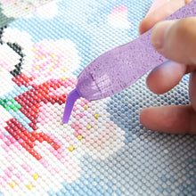 Load image into Gallery viewer, Diamond Stylus Pen Art Dotting Pen Threaded Spotting Pen (Purple)