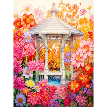Load image into Gallery viewer, Diamond Painting - Full Round - garden courtyard (30*40CM)
