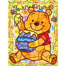 Load image into Gallery viewer, Diamond Painting - Full Round - glass painting winnie the pooh (30*40CM)