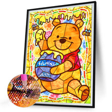 Load image into Gallery viewer, Diamond Painting - Full Round - glass painting winnie the pooh (30*40CM)