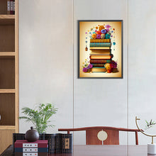 Load image into Gallery viewer, Diamond Painting - Full Round -flowers and books (30*40CM)