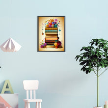 Load image into Gallery viewer, Diamond Painting - Full Round -flowers and books (30*40CM)