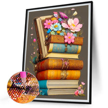 Load image into Gallery viewer, Diamond Painting - Full Round -flowers and books (30*40CM)