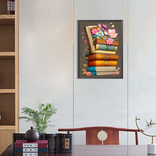 Load image into Gallery viewer, Diamond Painting - Full Round -flowers and books (30*40CM)