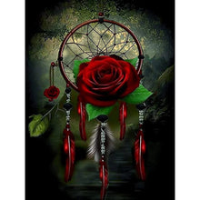 Load image into Gallery viewer, Diamond Painting - Full Round - Night Rose Dreamcatcher (30*40CM)