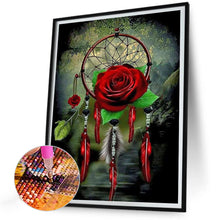 Load image into Gallery viewer, Diamond Painting - Full Round - Night Rose Dreamcatcher (30*40CM)