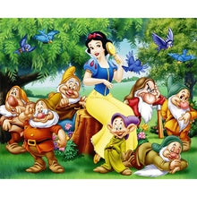 Load image into Gallery viewer, Diamond Painting - Full Round - snow white and the seven dwarfs (55*45CM)