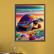 Load image into Gallery viewer, AB Diamond Painting - Full Round -beach turtle (40*50CM)