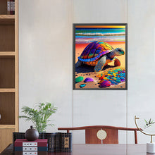Load image into Gallery viewer, AB Diamond Painting - Full Round -beach turtle (40*50CM)