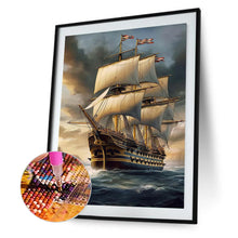 Load image into Gallery viewer, Diamond Painting - Full Square - sailing boat (30*40CM)