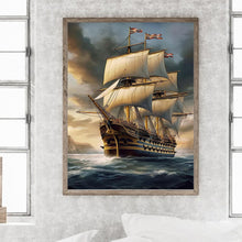 Load image into Gallery viewer, Diamond Painting - Full Square - sailing boat (30*40CM)