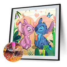 Load image into Gallery viewer, Diamond Painting - Full Round - Stitch and girlfriend (30*30CM)