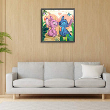 Load image into Gallery viewer, Diamond Painting - Full Round - Stitch and girlfriend (30*30CM)