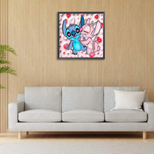 Load image into Gallery viewer, Diamond Painting - Full Round - Stitch and girlfriend (30*30CM)
