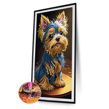 Load image into Gallery viewer, Diamond Painting - Partial Special Shaped -yorkshire terrier (30*50CM)